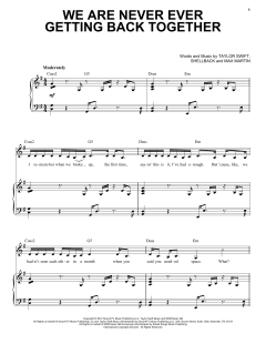 We Are Never Ever Getting Back Together von Taylor Swift (Download) 