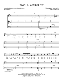 Down In Yon Forest von John Jacob Niles (Download) 