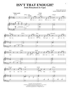 Isn't That Enough? von Jason Robert Brown (Download) 