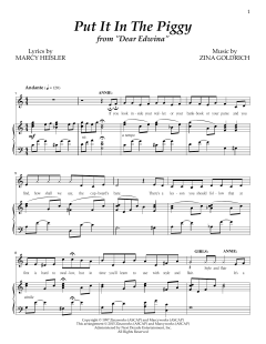 Put It In The Piggy von Zina Goldrich (Download) 