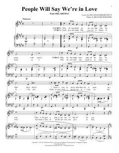 People Will Say We're In Love von Richard Rodgers (Download) 