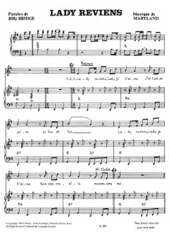 Lady Reviens von Billy Bridge (Download) 