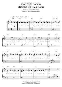 One Note Samba (Samba De Uma Nota) von Antonio Carlos Jobim (Download) 