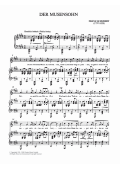 Der Musensohn von Franz Schubert (Download) 