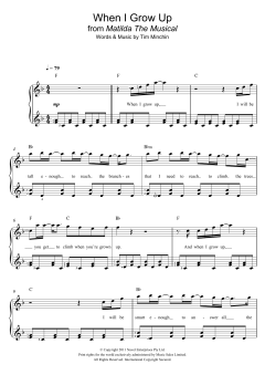 When I Grow Up (From 'Matilda The Musical') von Tim Minchin (Download) 