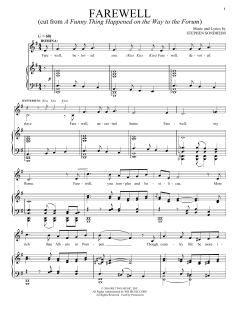 Farewell von Stephen Sondheim (Download) 