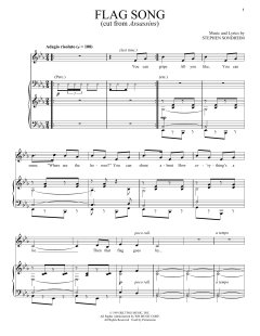Flag Song von Stephen Sondheim (Download) 
