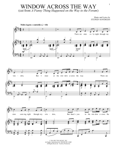 Window Across The Way von Stephen Sondheim (Download) 