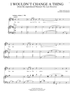 I Wouldn't Change A Thing von Stephen Sondheim (Download) 