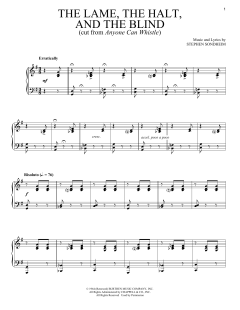 The Lame, The Halt, And The Blind von Stephen Sondheim (Download) 