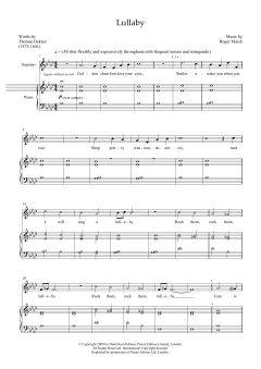 Lullaby (for soprano and marimba) von Roger Marsh (Download) 