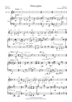 Hour-glass (for alto and harp) von Daniel Basford (Download) 