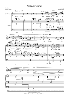 Nobody Comes (for low voice and piano) von Helen Grime (Download) 