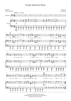 Cease Sorrows Now (for baritone and piano) von Joe Duddell (Download) 