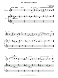 An Aesthetic of Lines (for soprano and piano) (Download) 