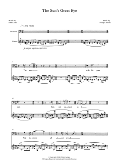 The Sun's Great Eye (for baritone and piano) von Philip Cashian (Download) 