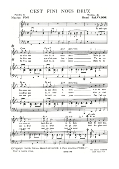C'est Fini (Pour) Nous Deux von Henri Salvador (Download) 