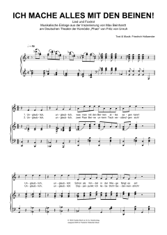 Ich Mache Alles Mit Den Beinen! von Friedrich Holländer (Download) 