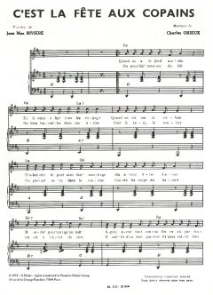 C'est La Fete Aux Copains von Jean-Max Riviere (Download) 