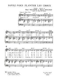 Savez-Vous Planter Les Choux? von Henri Salvador (Download) 