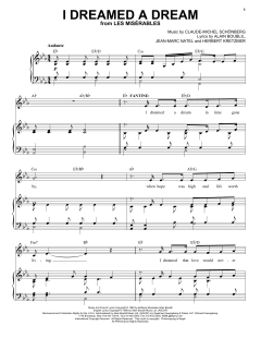 I Dreamed A Dream von Alain Boublil (Download) 