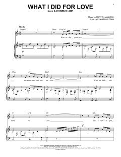 What I Did For Love von Marvin Hamlisch (Download) 
