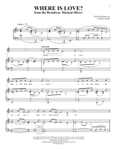 Where Is Love? von Lionel Bart (Download) 