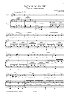 Regnava nel silenzio von Gaetano Donizetti (Download) 