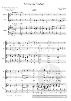 Messe in d-Moll CWV 91 von Peter Cornelius 
