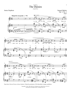 The Daisies von Samuel Barber (Download) 