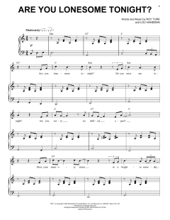 Are You Lonesome Tonight? von Elvis Presley (Download) 
