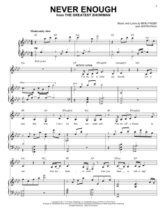 Never Enough von Benj Pasek (Download) 