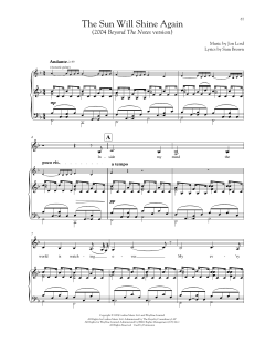 The Sun Will Shine Again von Jon Lord (Download) 