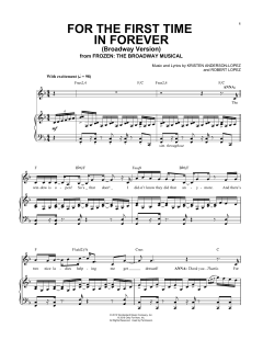 For The First Time In Forever von Robert Lopez (Download) 