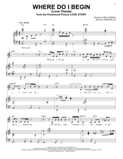 Where Do I Begin (Love Theme) von Tony Bennett (Download) 
