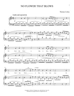 No Flower that Blows von Thomas Linley (Download) 