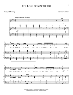 Rolling Down To Rio von Edward German (Download) 