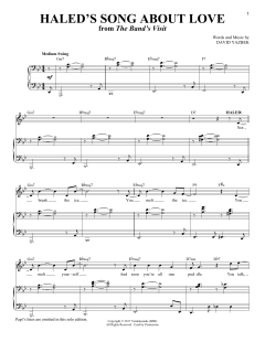 Haled's Song About Love [Solo version] von David Yazbek (Download) 