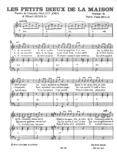 Les Petits Dieux De La Maison von Francoise Mallet-Joris (Download) 