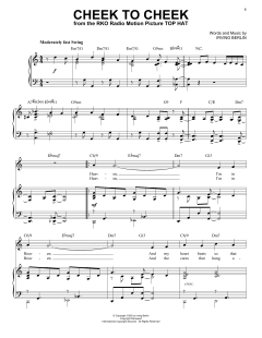 Cheek To Cheek [Jazz version] von Irving Berlin (Download) 