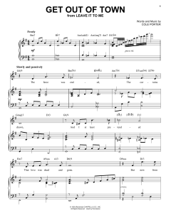 Get Out Of Town [Jazz version] von Cole Porter (Download) 