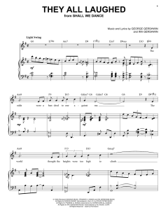 They All Laughed [Jazz version] von Ira Gershwin (Download) 