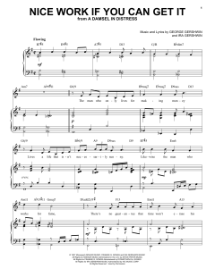 Nice Work If You Can Get It [Jazz version] von Ira Gershwin (Download) 