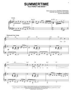 Summertime [Jazz version] von Ira Gershwin (Download) 