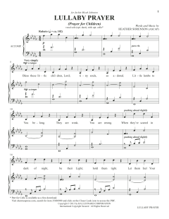 Lullaby Prayer (A Prayer For Children) (Download) 