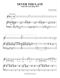 Never Too Late von Elton John (Download) 