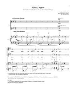 Peace, Peace von Sylvia Powell (Download) 