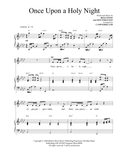 Once Upon A Holy Night von Regi Stone (Download) 
