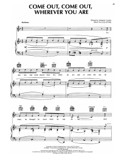 Come Out, Come Out, Wherever You Are von Sammy Cahn (Download) 