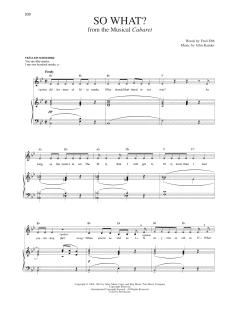 So What? von Fred Ebb (Download) 
